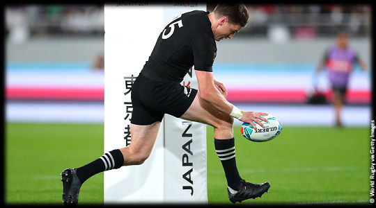 New Zealand v Wales Beauden Barrett try RWC2019 Bronze Final
